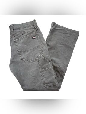 Dickies Carpenter Pants Men's 33 x 32 Gray Workwear Utility Y2K Relaxed VTG